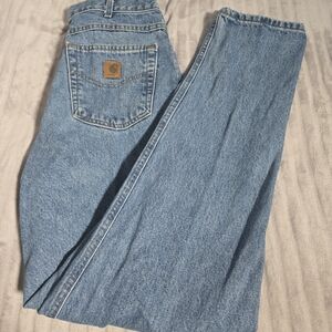 Carhartt B17 STW Mens 34x34 Relaxed Fit Straight Leg Work Jeans USA. 520‎